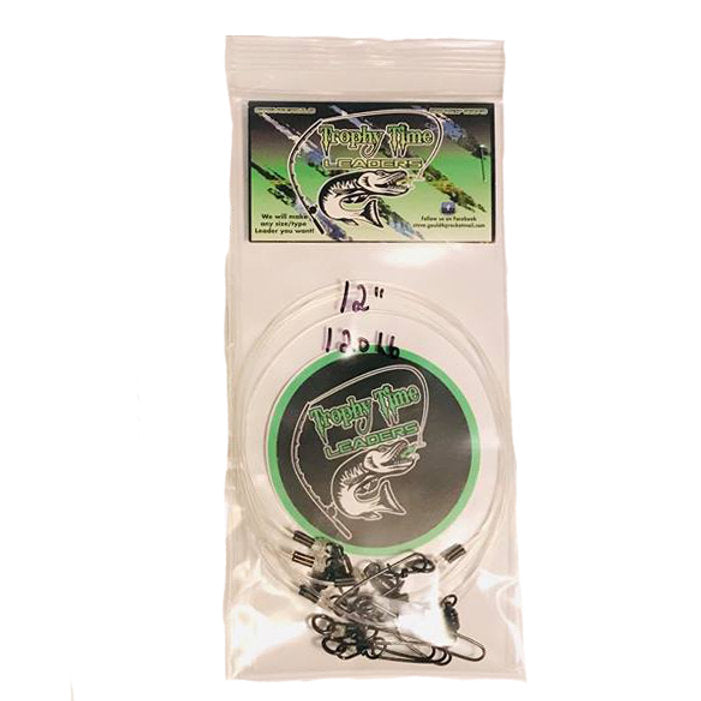 Trophy Time Fluorocarbon Casting Leaders - 5 PACK