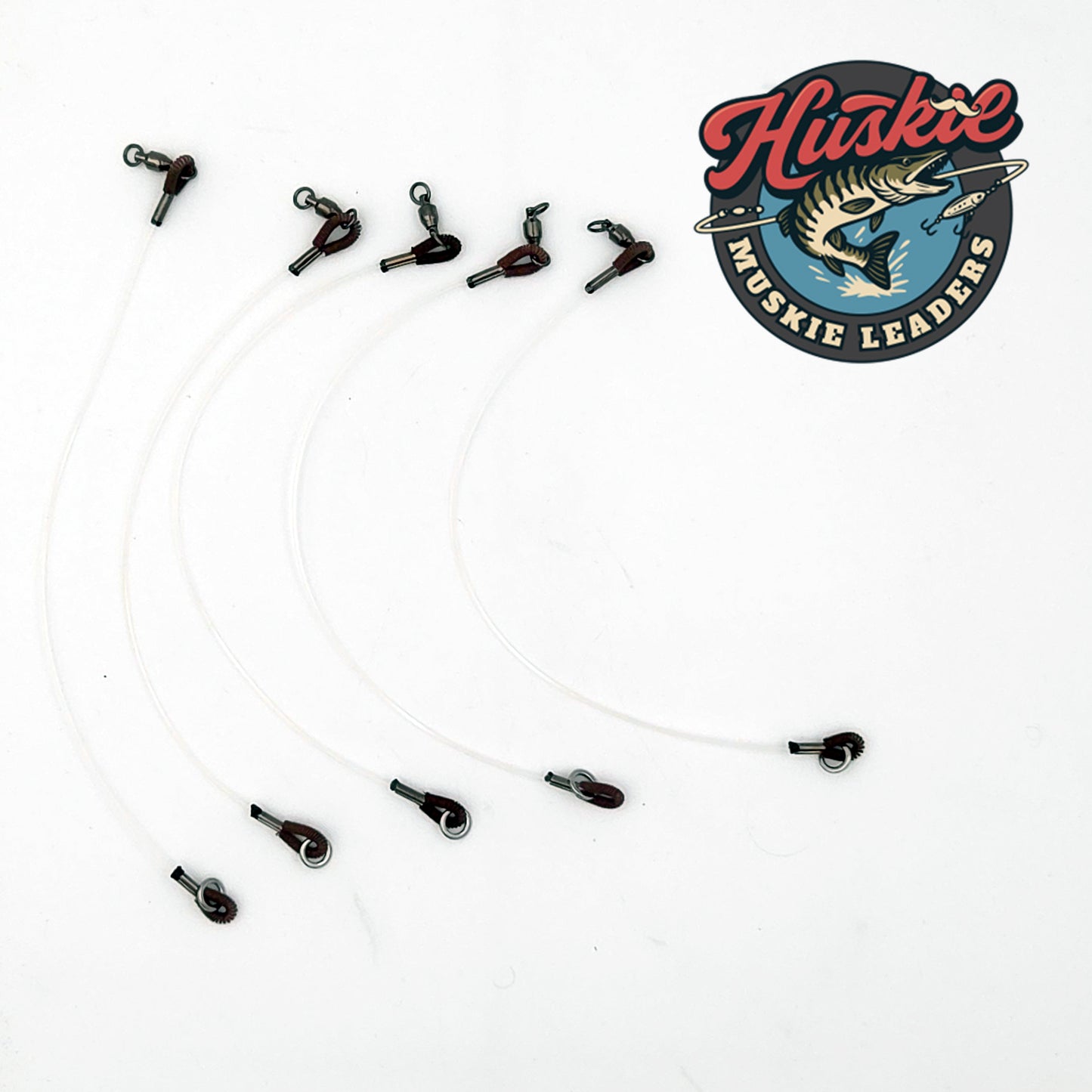 Huskie Muskie Fluorocarbon Casting Leaders - 5 PACK