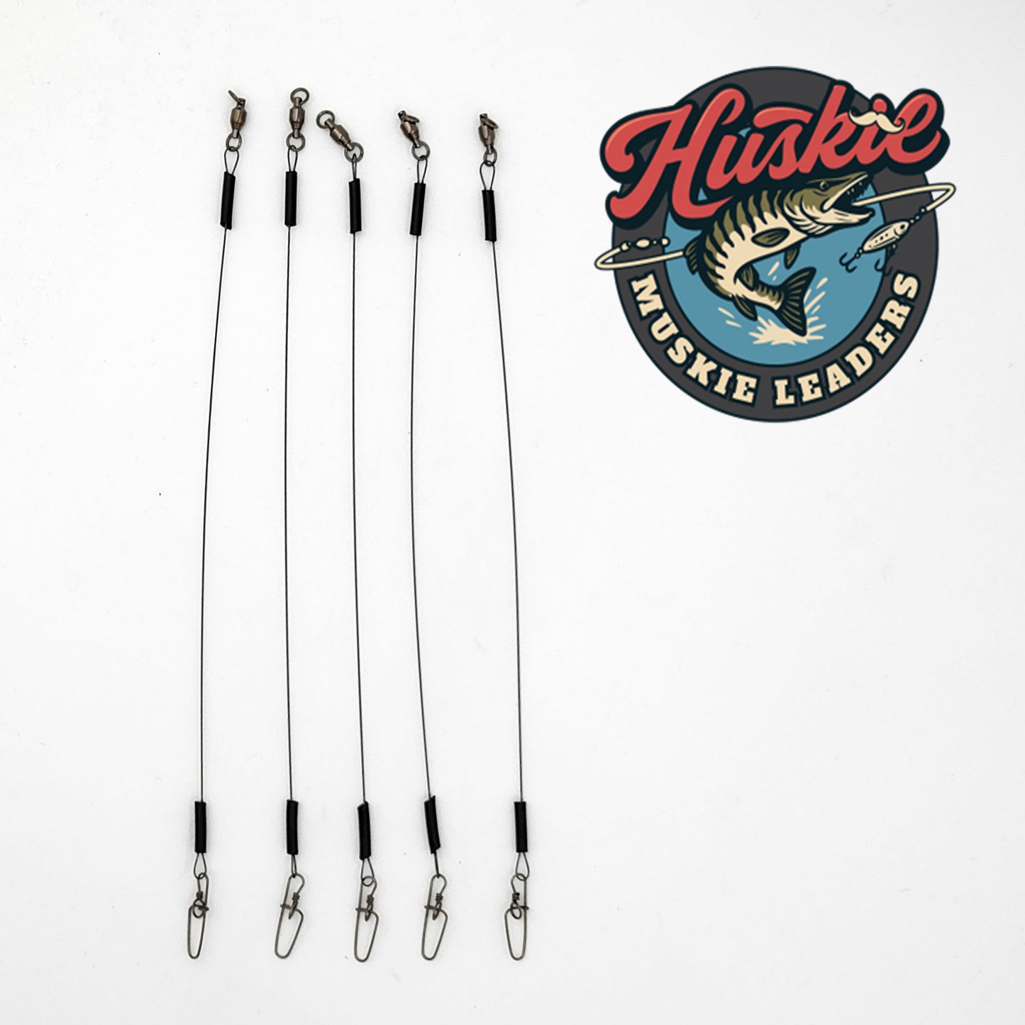 Huskie Muskie Titanium Casting Leaders - 5 PACK