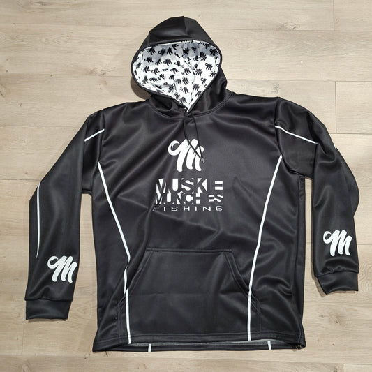Muskie Munchies Fishing Hoodie - Black