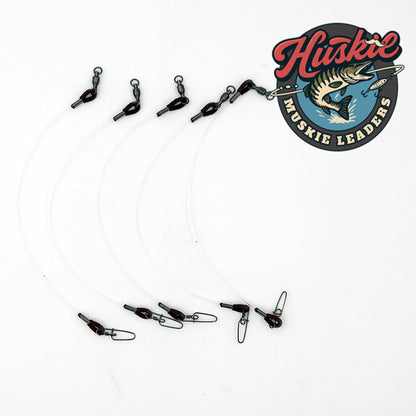 Huskie Muskie Fluorocarbon Casting Leaders - 5 PACK