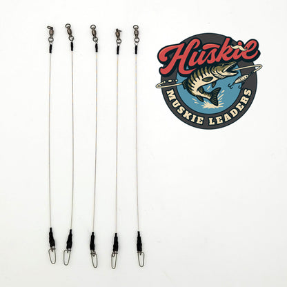Huskie Muskie Stainless Steel Casting Leaders - 5 PACK