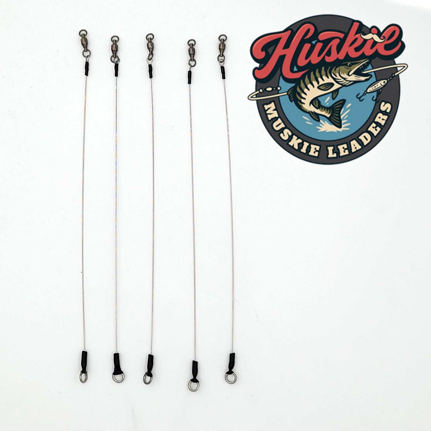 Huskie Muskie Stainless Steel Casting Leaders - 5 PACK
